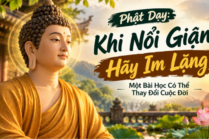 PHẬT DẠY: KHI NỔI GIẬN, HÃY IM LẶNG