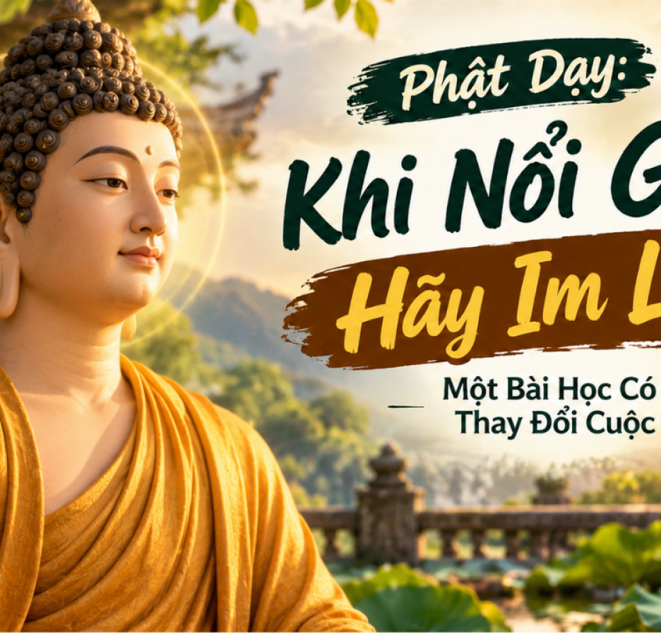 PHẬT DẠY: KHI NỔI GIẬN, HÃY IM LẶNG