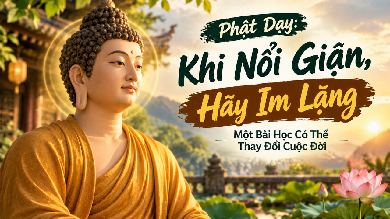 PHẬT DẠY: KHI NỔI GIẬN, HÃY IM LẶNG