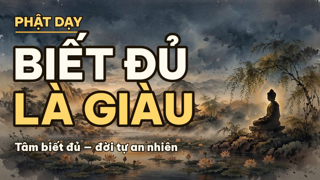 Phật Dạy Biết Đủ Là Hạnh Phúc, Buông Bỏ Để Tâm Bình An