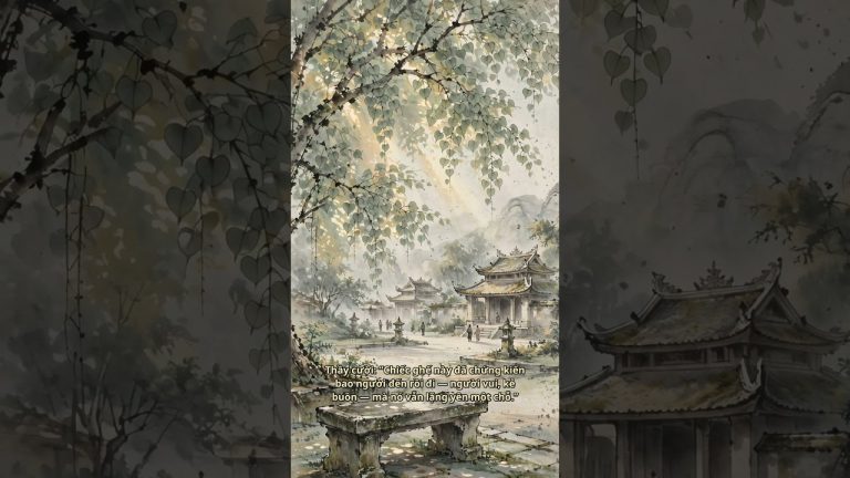 Chiếc Ghế Đá Trong Sân Chùa