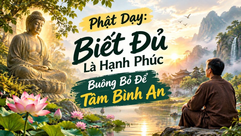 Phật Dạy: Biết Đủ Là Hạnh Phúc, Buông Bỏ Để Tâm Bình An