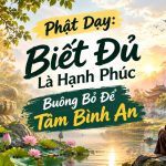 Phật Dạy: Biết Đủ Là Hạnh Phúc, Buông Bỏ Để Tâm Bình An