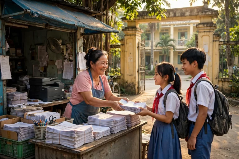 Câu Chuyện Nhân Quả: Lòng Tử Tế Âm Thầm Ở Tiệm Photo Trước Cổng Trường