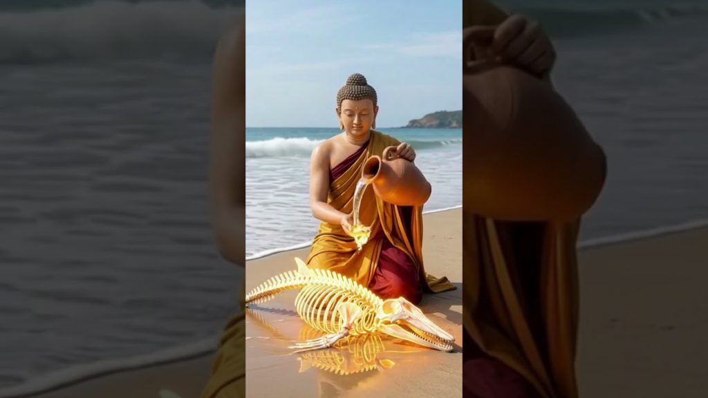 Từ Bi Cứu Khổ: Bộ Xương Cá Heo Hồi Sinh Giữa Bờ Biển