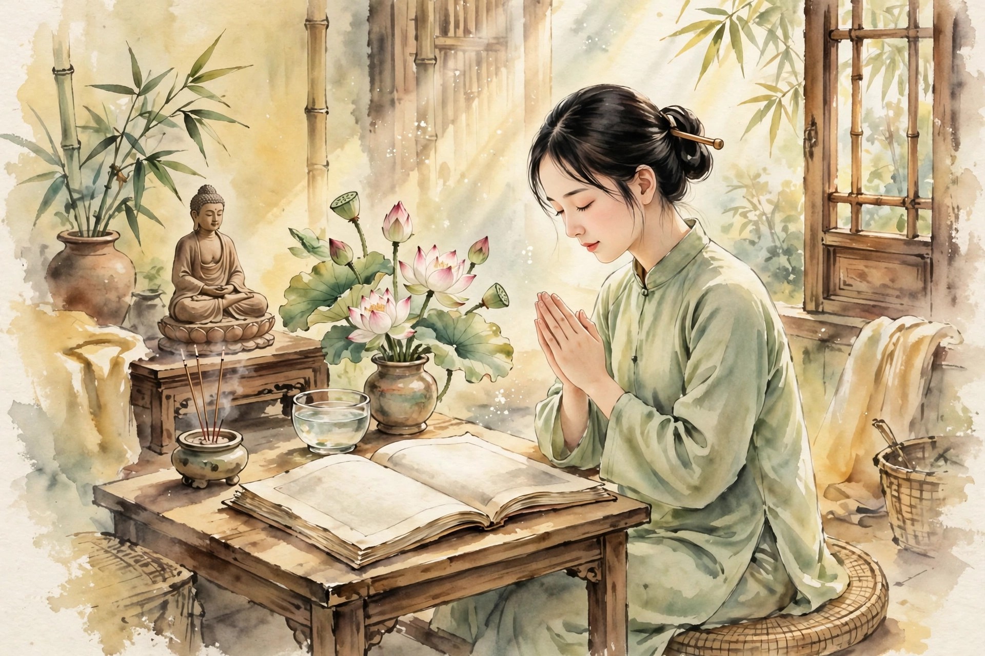 tụng kinh tại nhà cho người mới